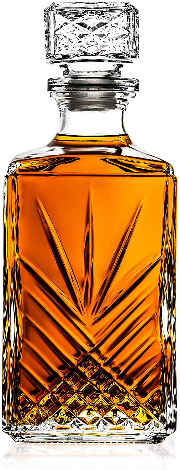 James Scott Italian Made Glass Whiskey Decanter